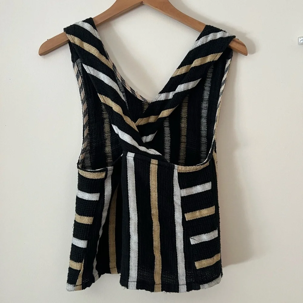 Ace and Jig Striped Black and Gold Top - Picture 4 of 6